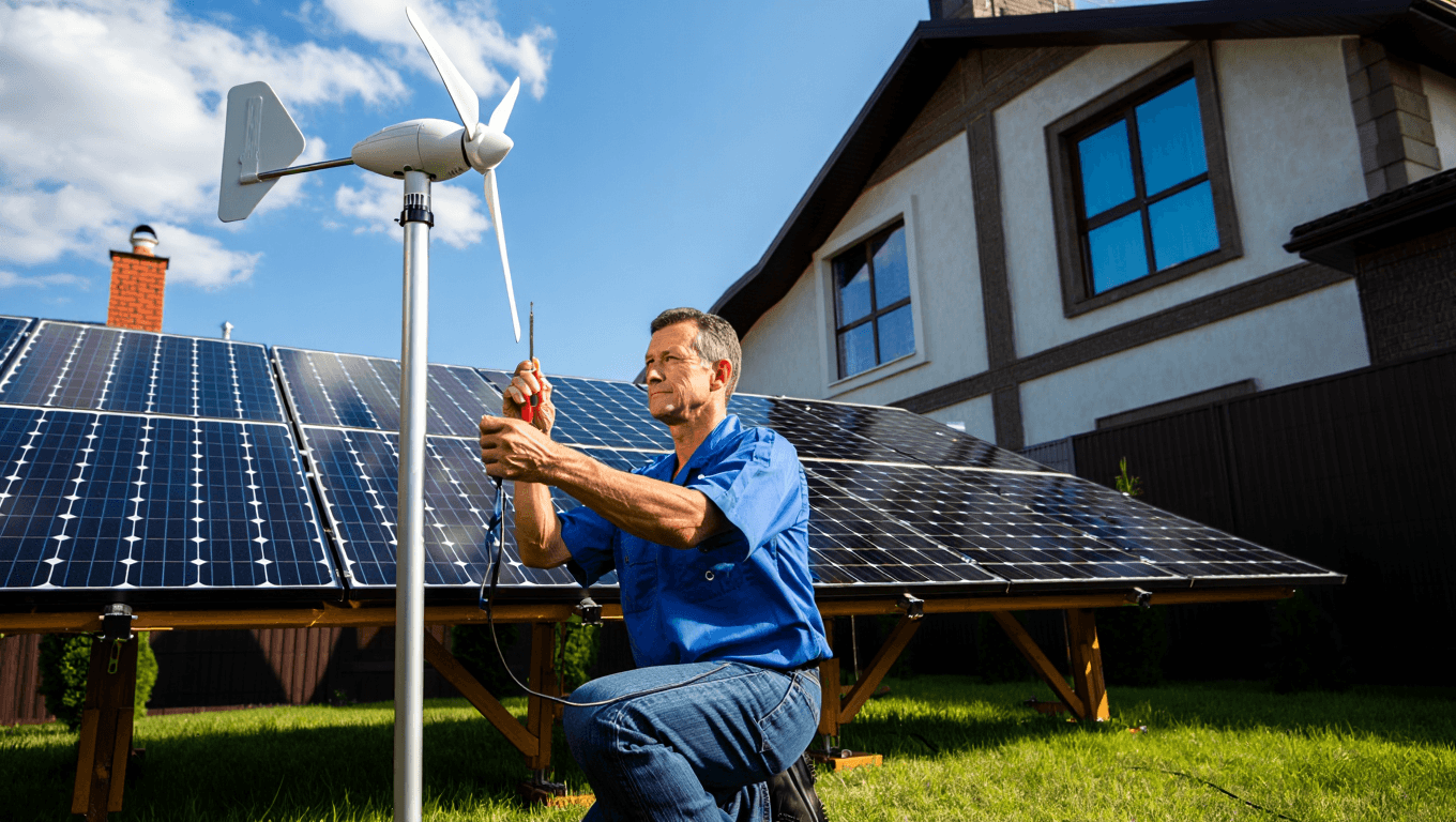 Installer une éolienne domestique ou des panneaux solaires chez soi : quelles autorisations sont nécessaires ?
