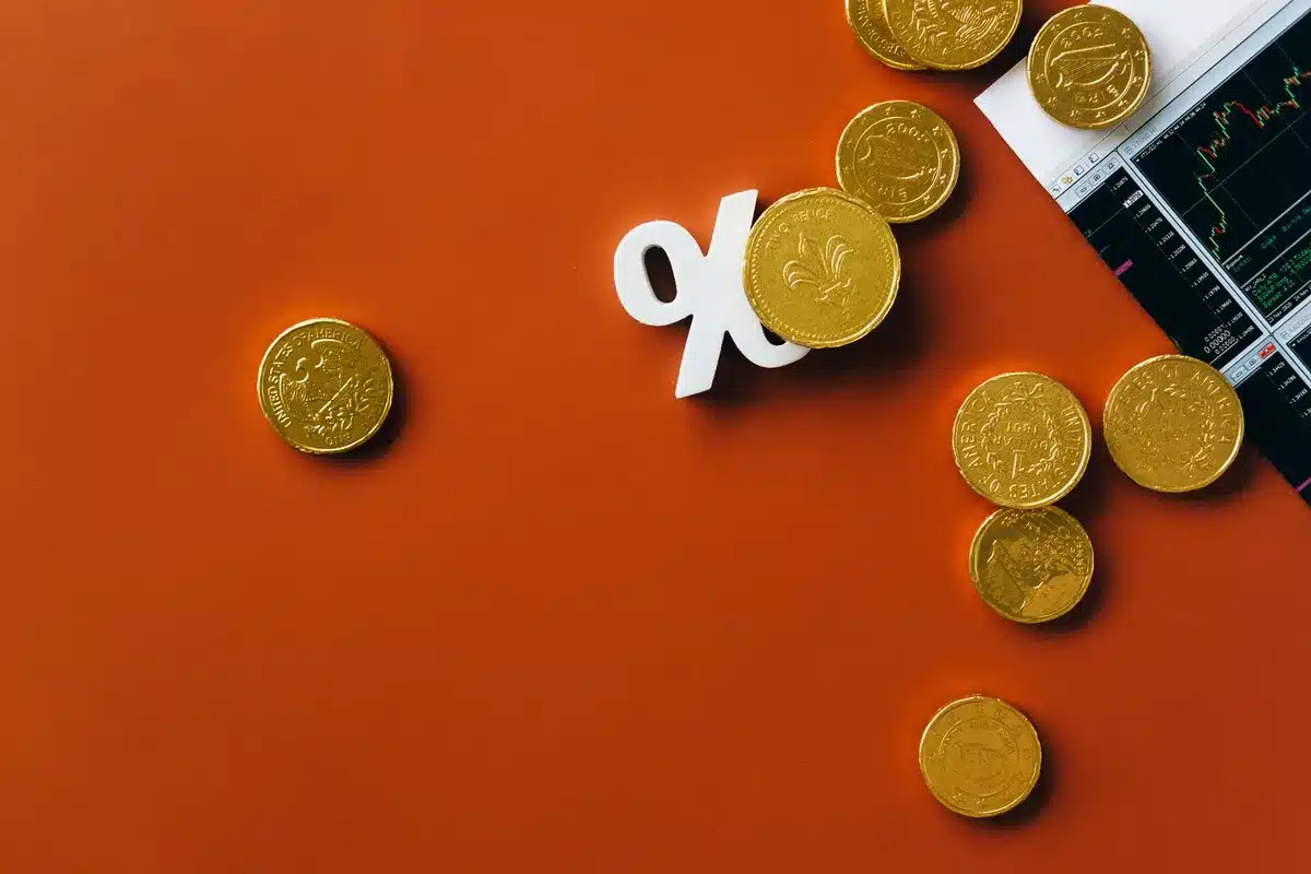Graphique montrant une courbe de taux d'intérêt en hausse