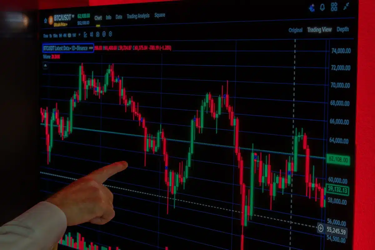 Graphique montrant les risques d'investissement en cryptomonnaies et les taux d'échec