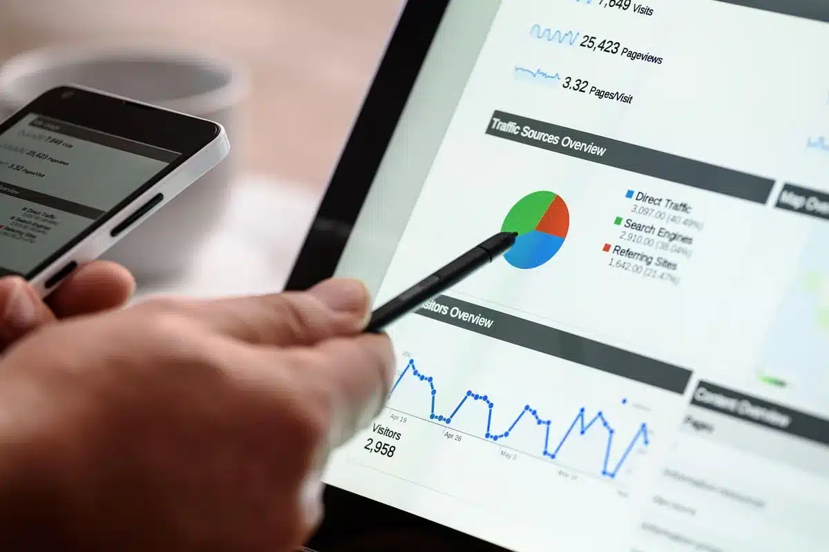 Ordinateur affichant séquence multicanal (email, LinkedIn, appel)