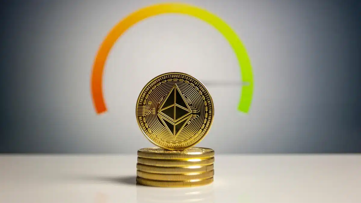 Exemple d'email de phishing lié à une arnaque crypto affiché sur un écran