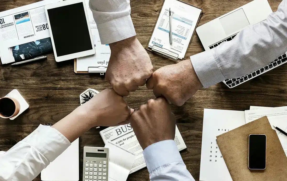 Dossier et documents sur la gestion forestière posés sur un bureau